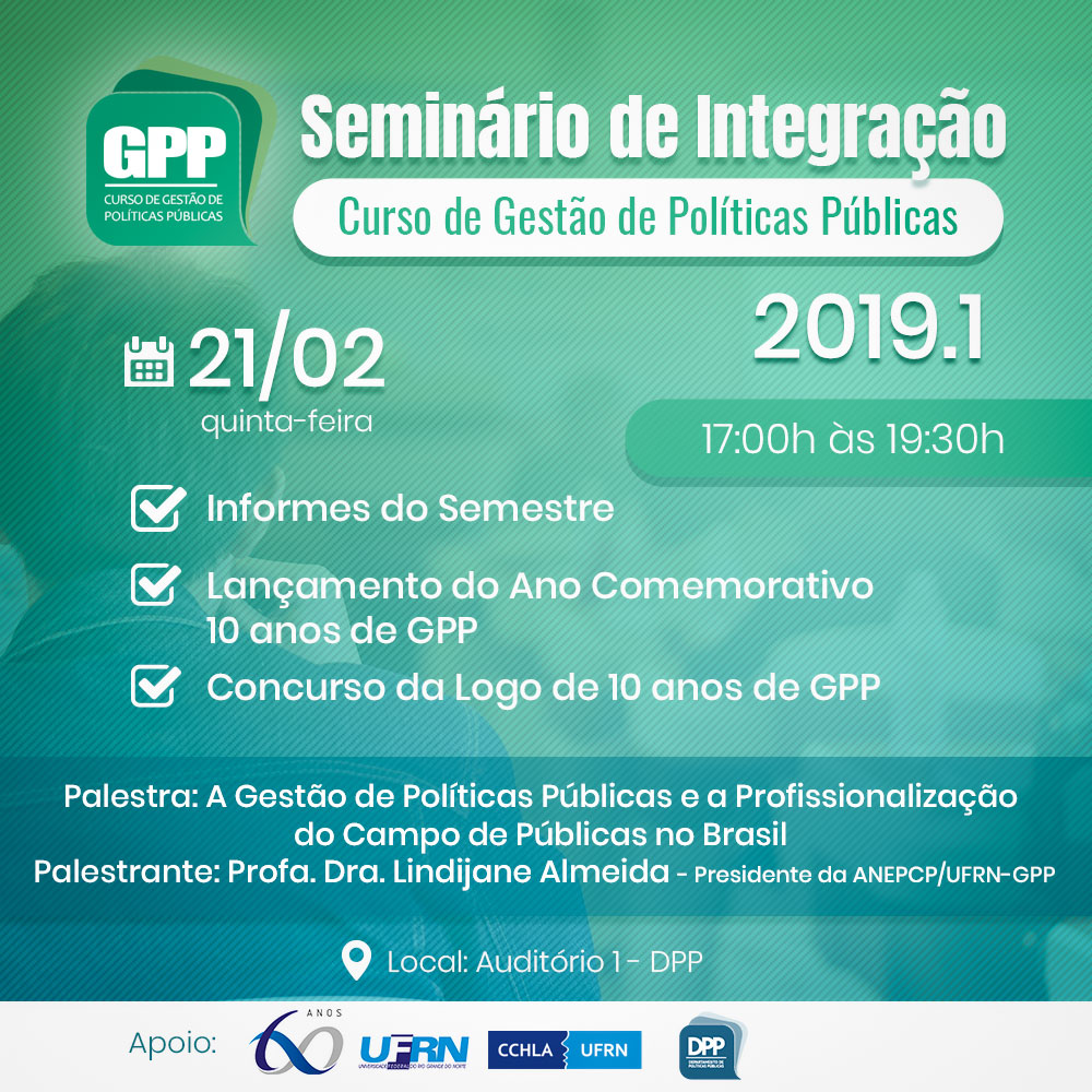 Seminário De Integração GPP – 2019.1