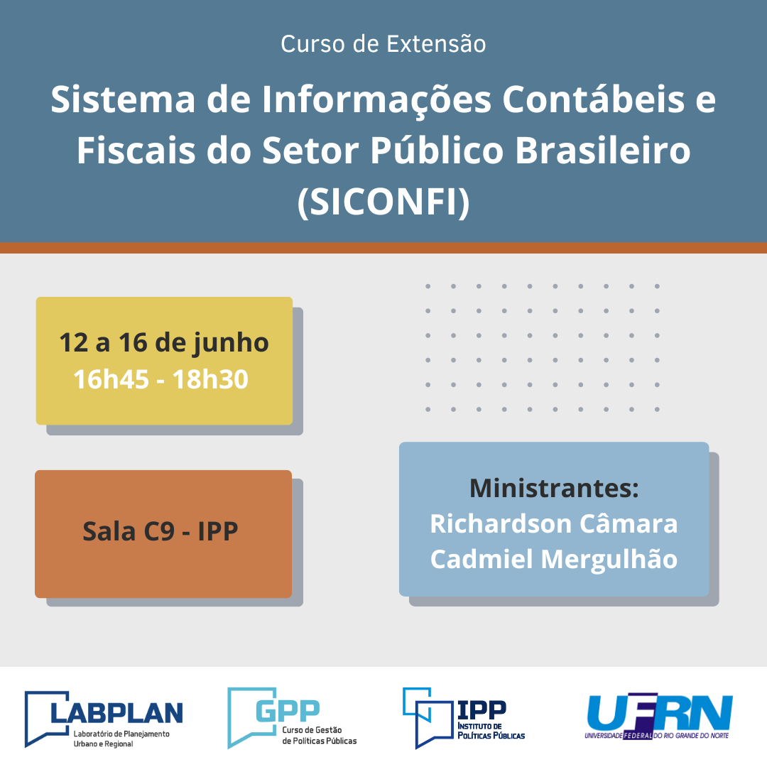 Curso De Sistema De Informações Contábeis E Fiscais Do Setor Público Brasileiro (SICONFI)