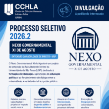 DIVULGAÇÃO | PROCESSO SELETIVO – NEXO GOVERNAMENTAL XI DE AGOSTO (USP)