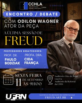CCHLA realiza debate sobre “A Última Sessão de Freud” com ator Odilon Wagner