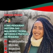 CAHISLA/UFRN realiza minicurso virtual sobre História das Mulheres