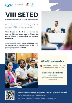 UFRN recebe VIII Seminário de Estudos do Texto e do Discurso em dezembro
